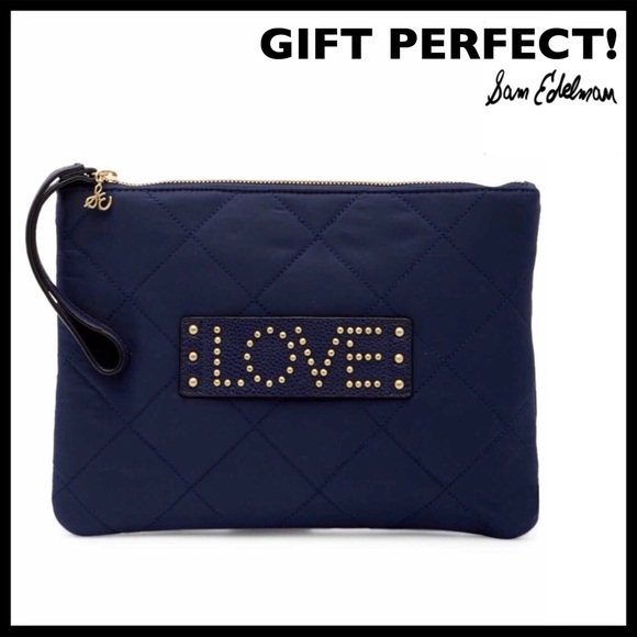 SAM EDELMAN LOVE STUDDED WRISTLET CLUTCH POUCH A2C - Picture 9 of 10